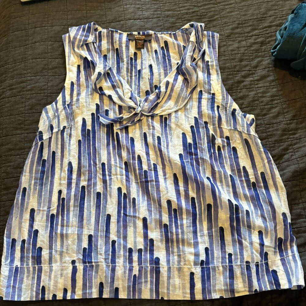 VICTOR ALFARO Silk‎ Blend Tank Size 12